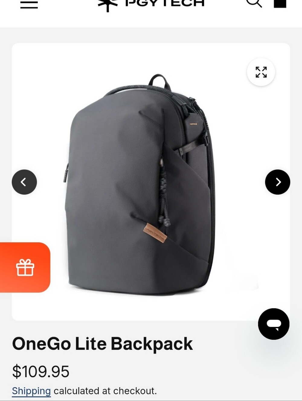 NWT!! PGYTECH OneGo Lite Backpack
